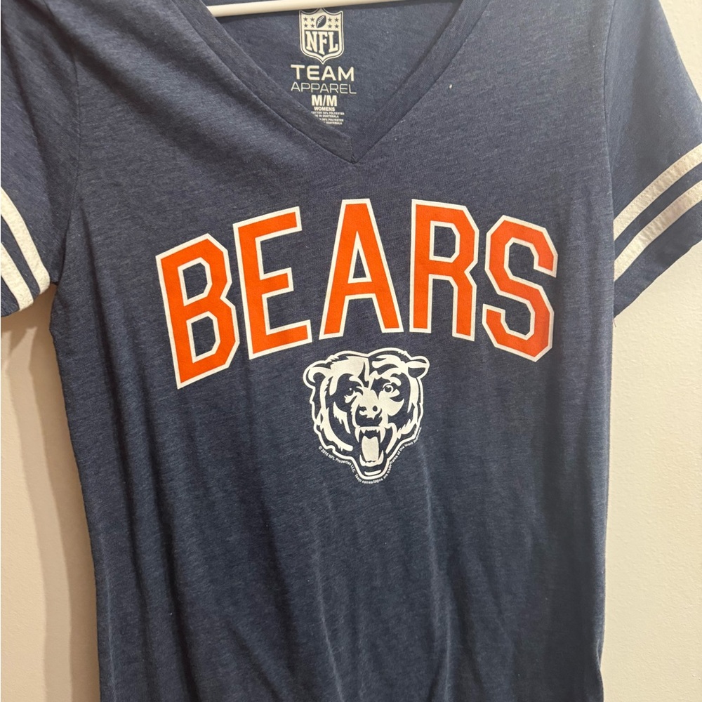 NFL Bears Navy Tee with Orange and White